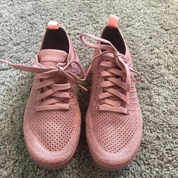 RARE Nike Mauve Pink Vapormax Fly Knit 2 Sneakers - Picture 7 of 7